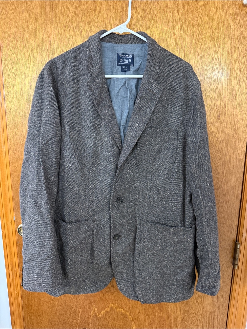 Woolrich Men’s Charcoal Brown Tweed Sport Coat